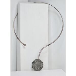 Sterling Silver & Marcasite Choker Necklace - Not Scrap